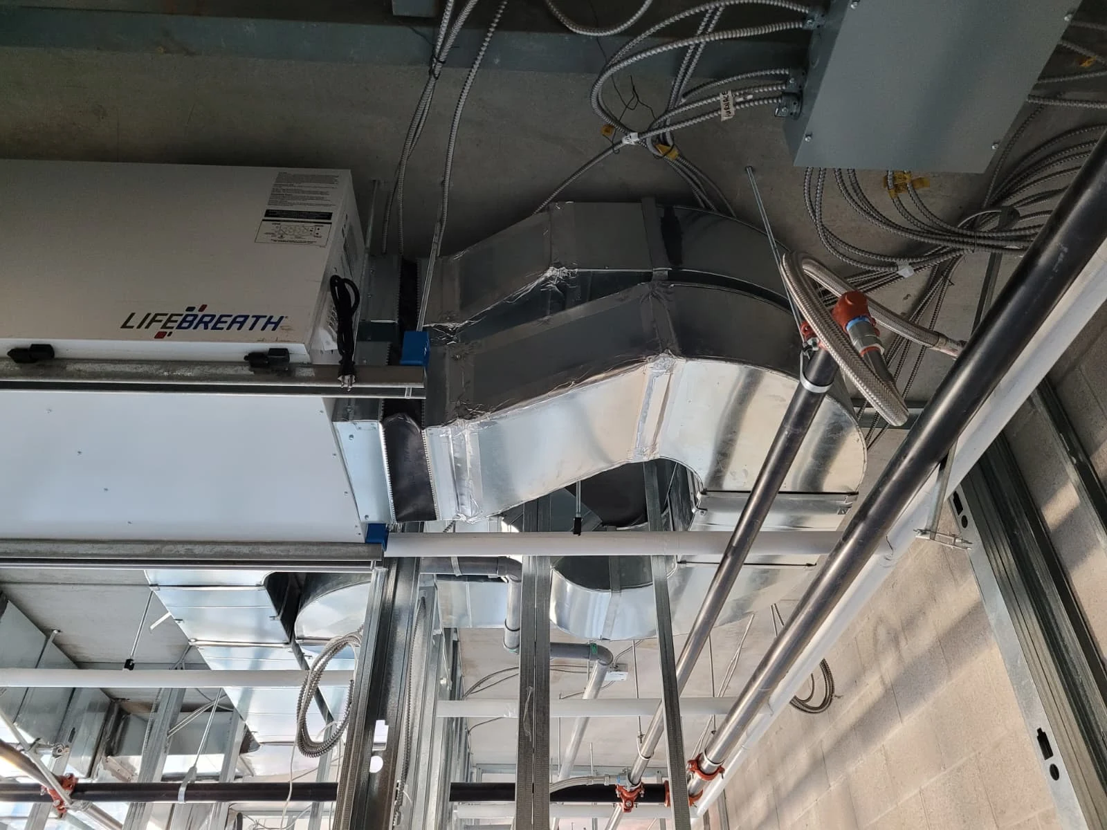 Ductwork installation by Airrand
