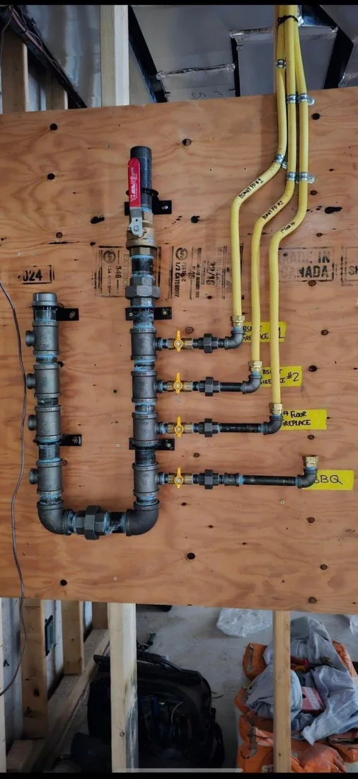 Gas line installation by Airrand