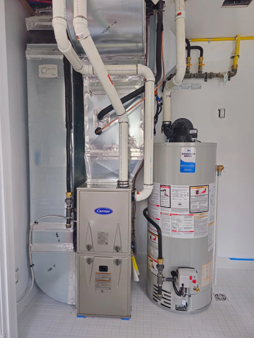 Furnace and water heater installation from Airrand