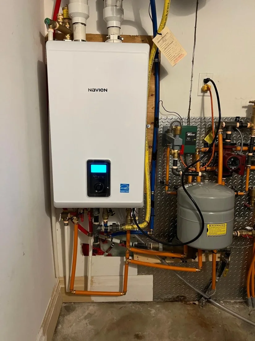 Tankless water heater installation by Airrand