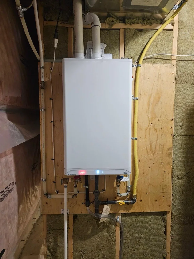 Tankless water heater installation by Airrand